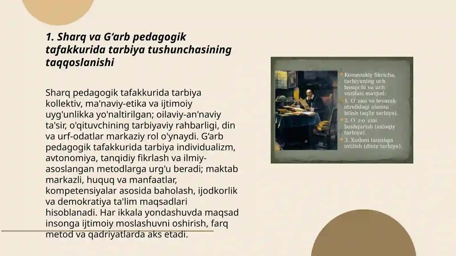 Sharq va G‘arb pedagogik tafakkurida tarbiya masalalari 3