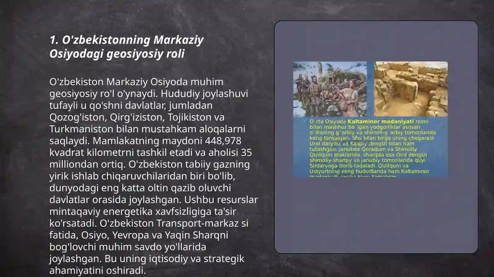O'zbekistonning Markaziy Osiyoda tinchlik va barqarorlikni ta'minlashdagi o'rni mavzuga oid manbaalarni tahlil qilish 3