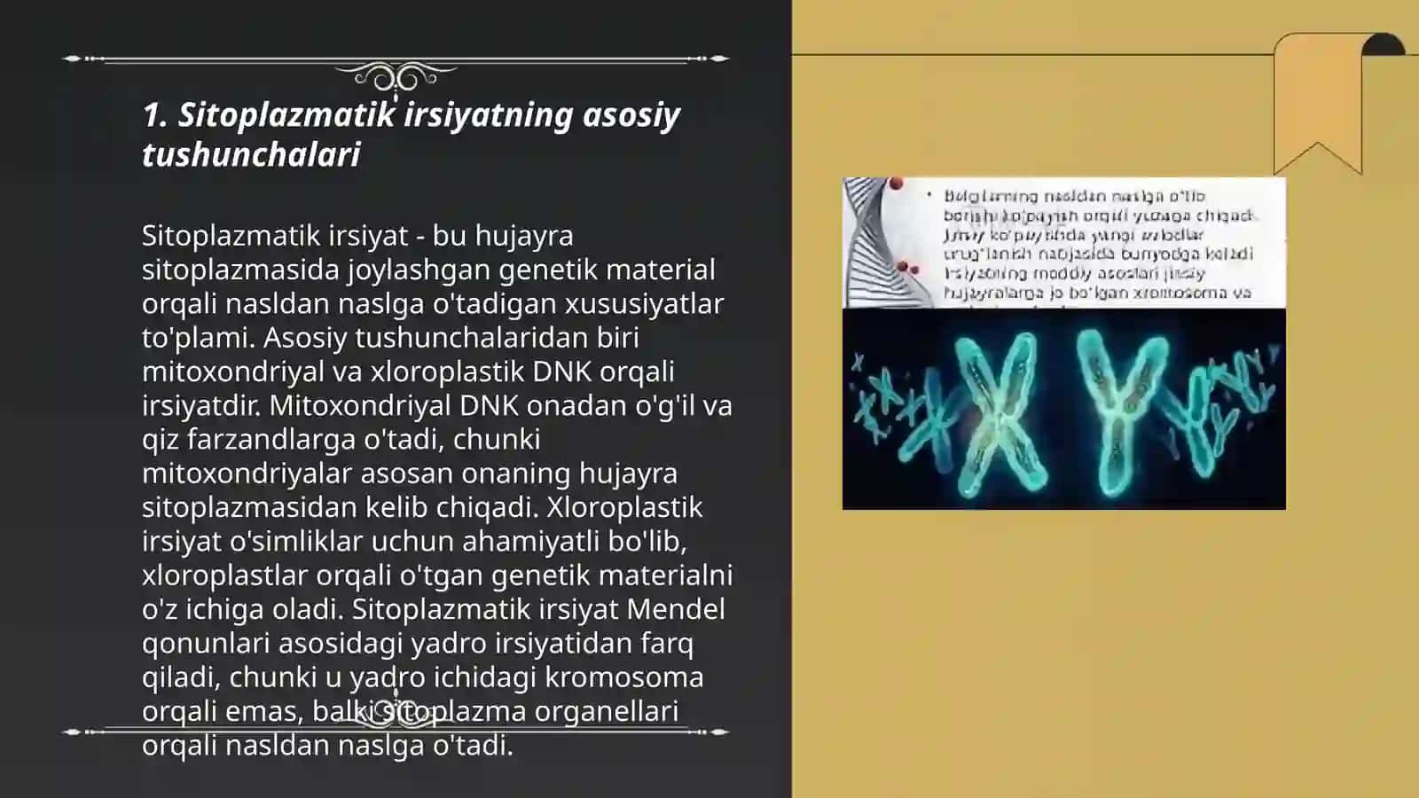 Sitoplazmatik irsiyatning moddiy asoslari 3