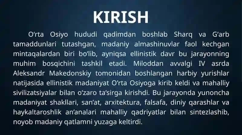 Ellin davrida O'rtaOsiyo madaniyati 3