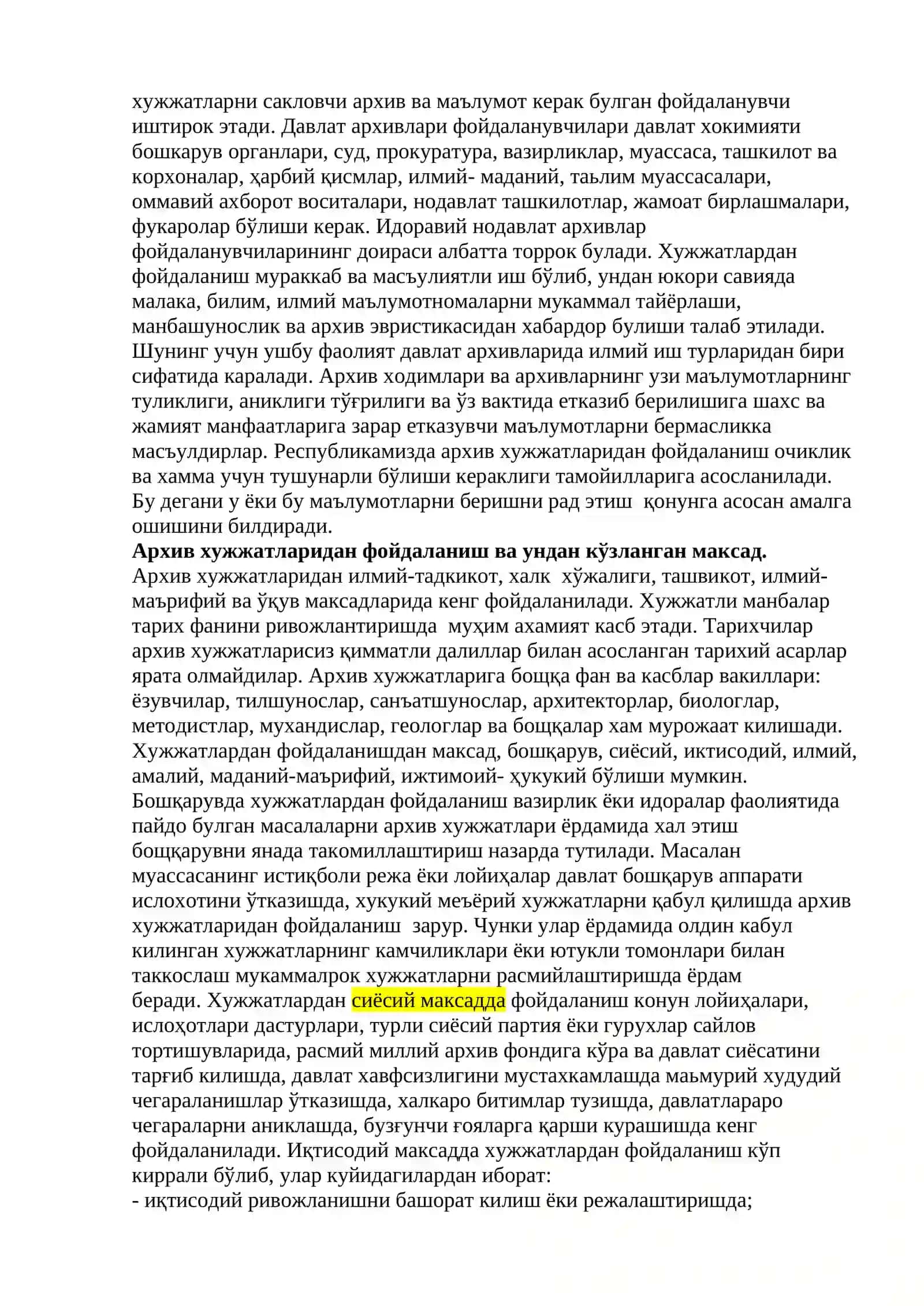 Arxiv hujjatlarini jamlash, saqlash va ulardan foydalanish 3