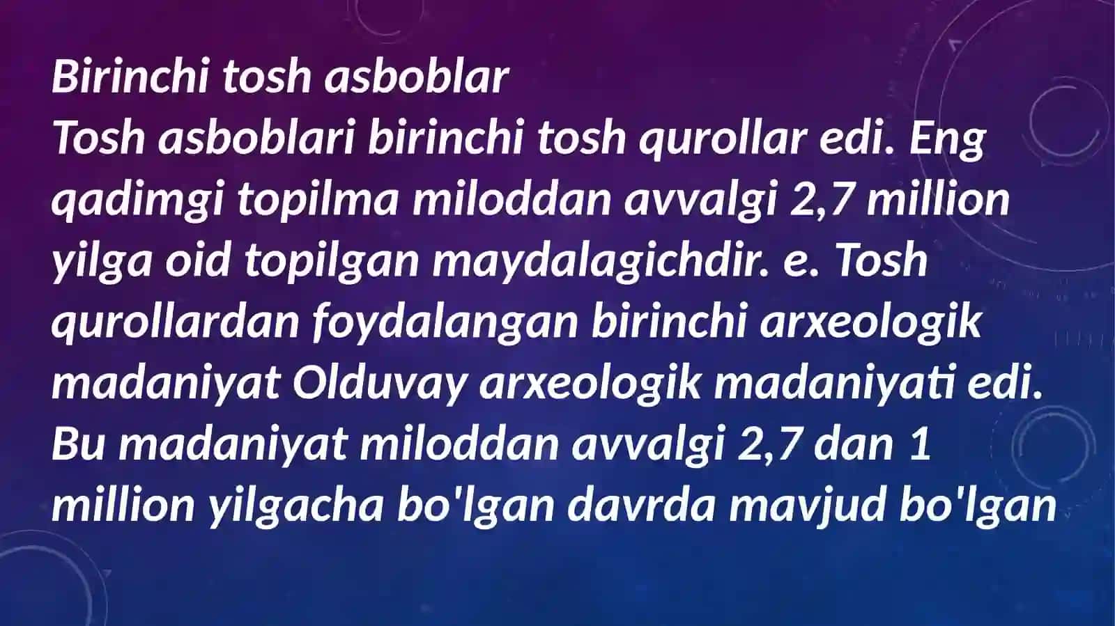 Q.d.UTARIYX FAKULTETI ARXEOLOGIYA SLAYD ishi 3