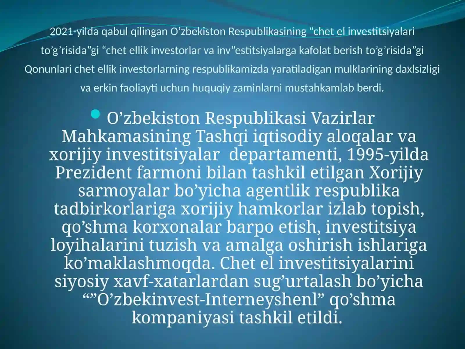 BIZNESSNI SHAKLLANTIRISHDA INVESTITSIYALARNING ROLI 3