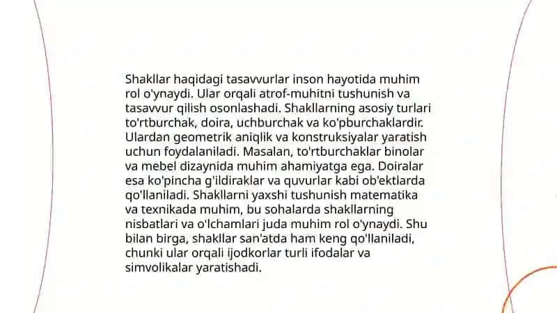 Bolalar predmetlar shakli va geometrik shakllarni idrok qilinishining o'ziga xos xususiyatlari 3