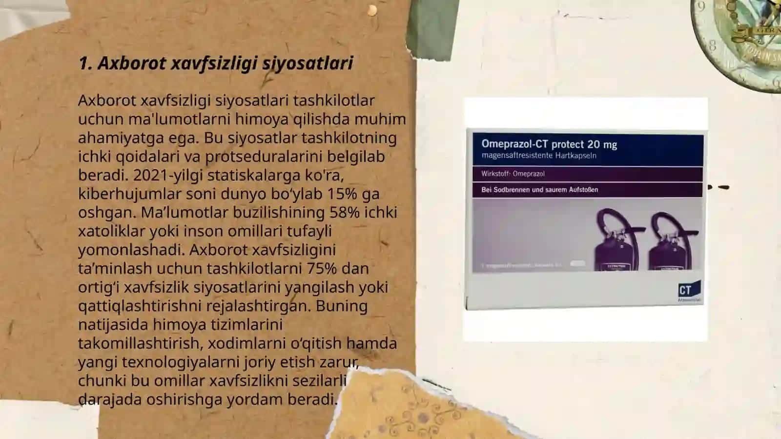 Axborot xavfsizligi va axborotni himoyalash usullari 3