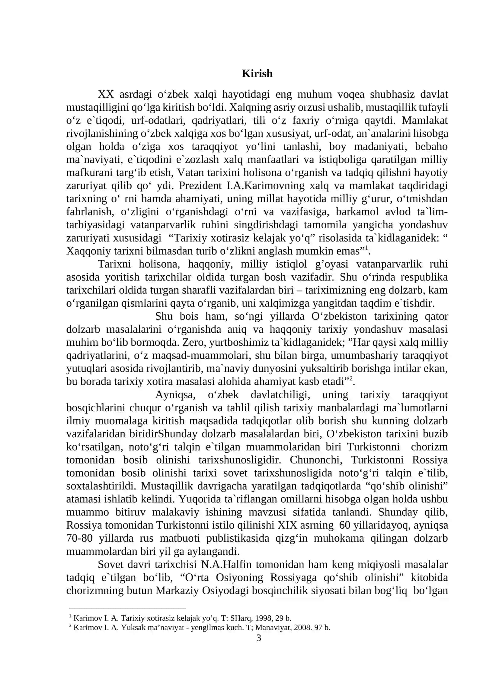 "SHARQSHUNOSLAR TOMONIDAN O‘RTA OSIYO XONLIKLARINING ROSSIYA IMPERIYASI TOMONIDAN BOSIB OLINISHI MASALALARINING O‘RGANILISHI" 3