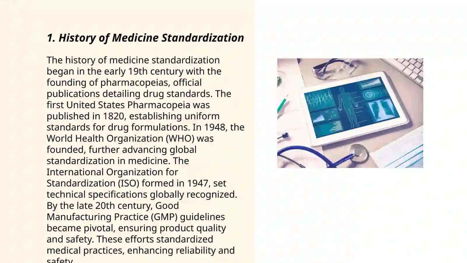 Standardization of medicines 3