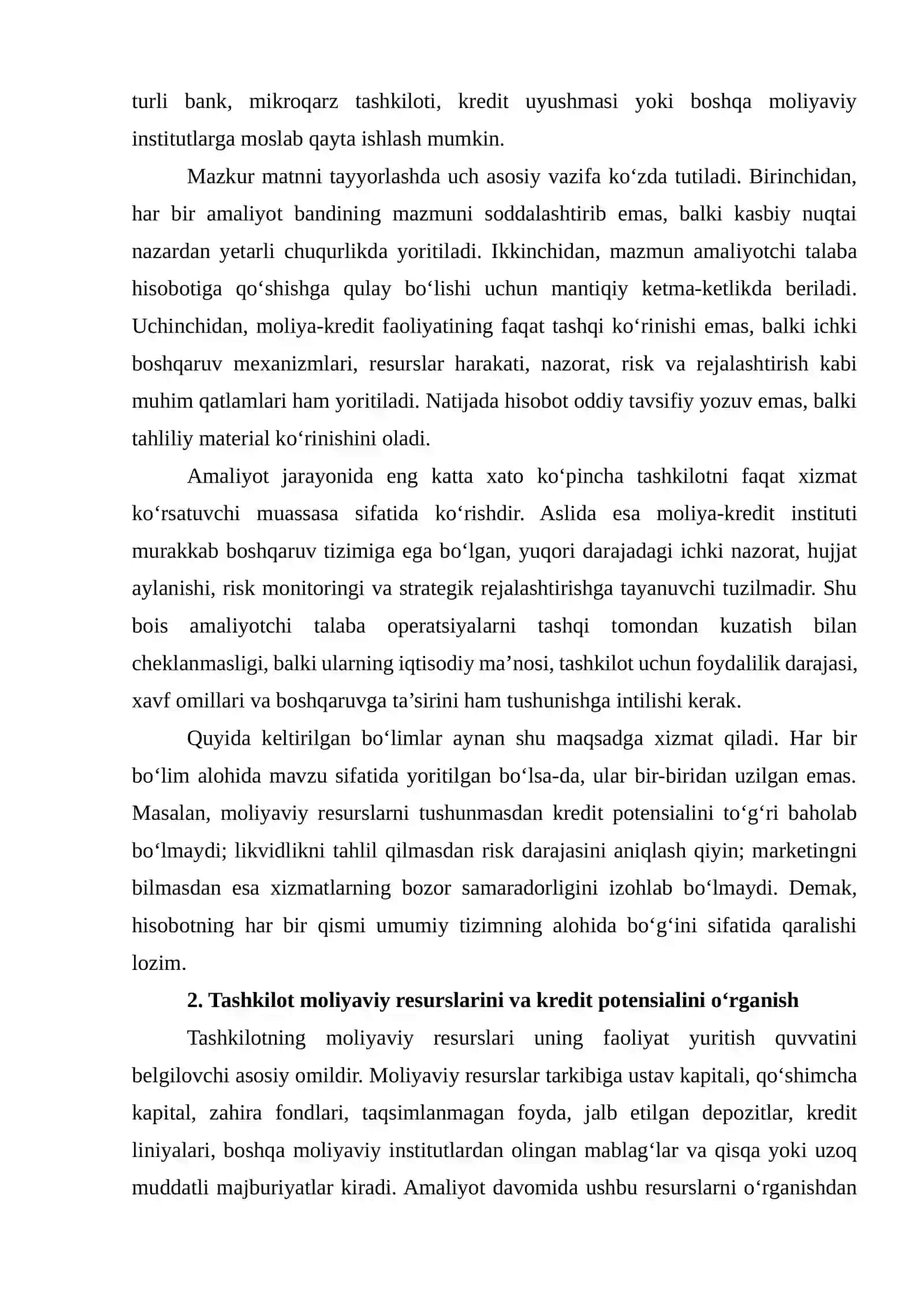 moliya Amaliyot hisoboti 3