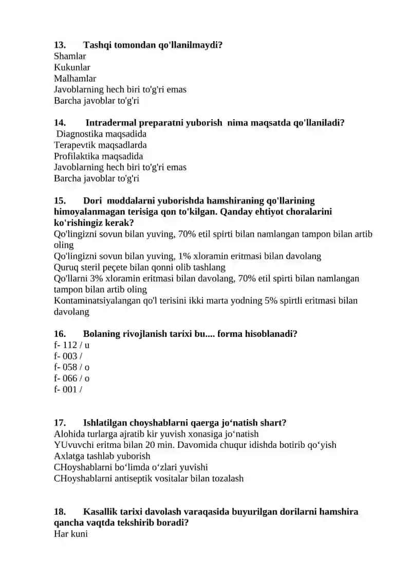 Dori vositalarini katta hajmda tomchi usulida parenteral 3