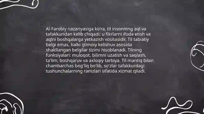 Sharq mutaffakirlarining til shakllanishiga oid qarashlari 3