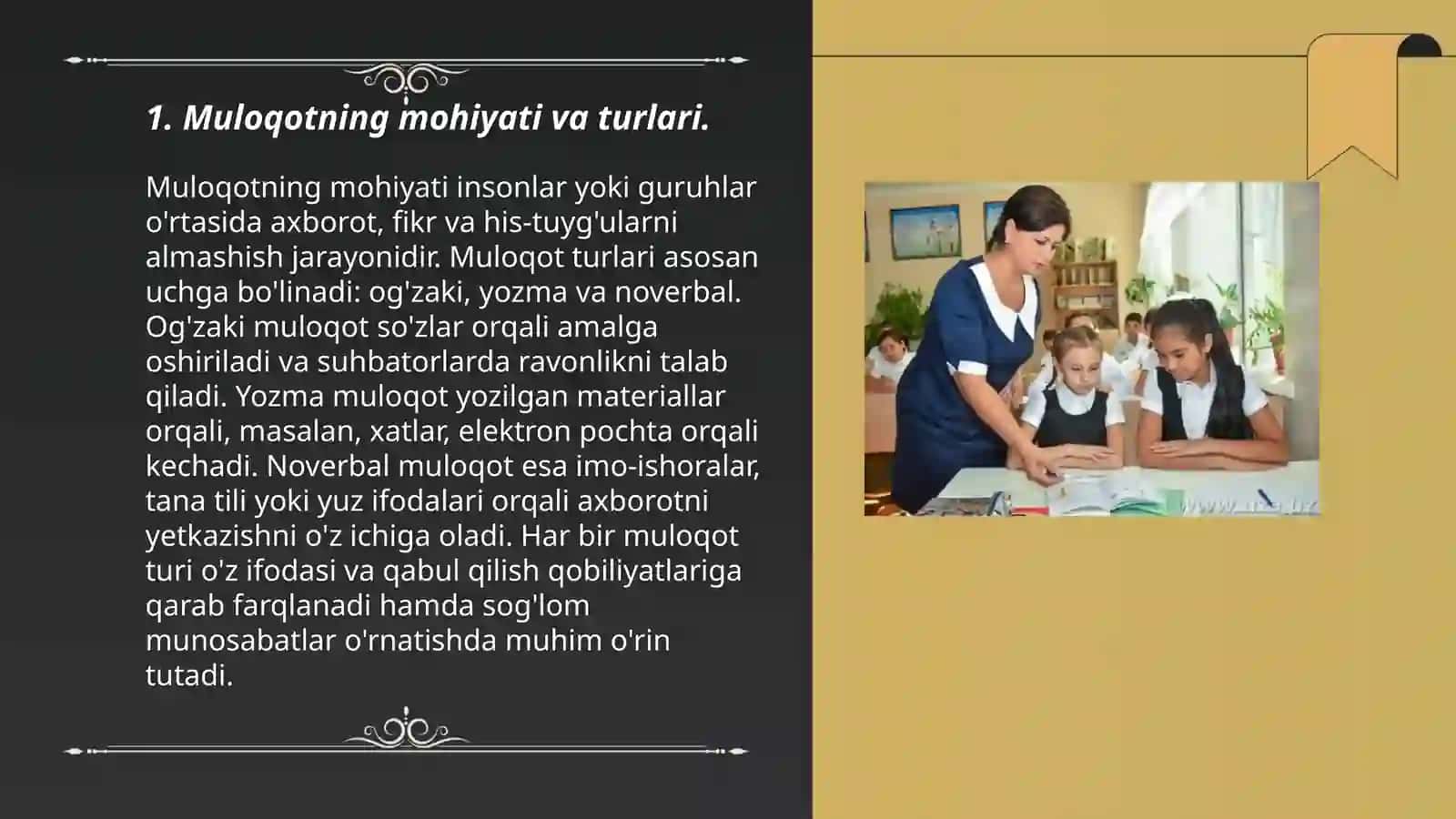 Muloqot haqida tushuncha. Pedagogik faoliyatda muloqot 3