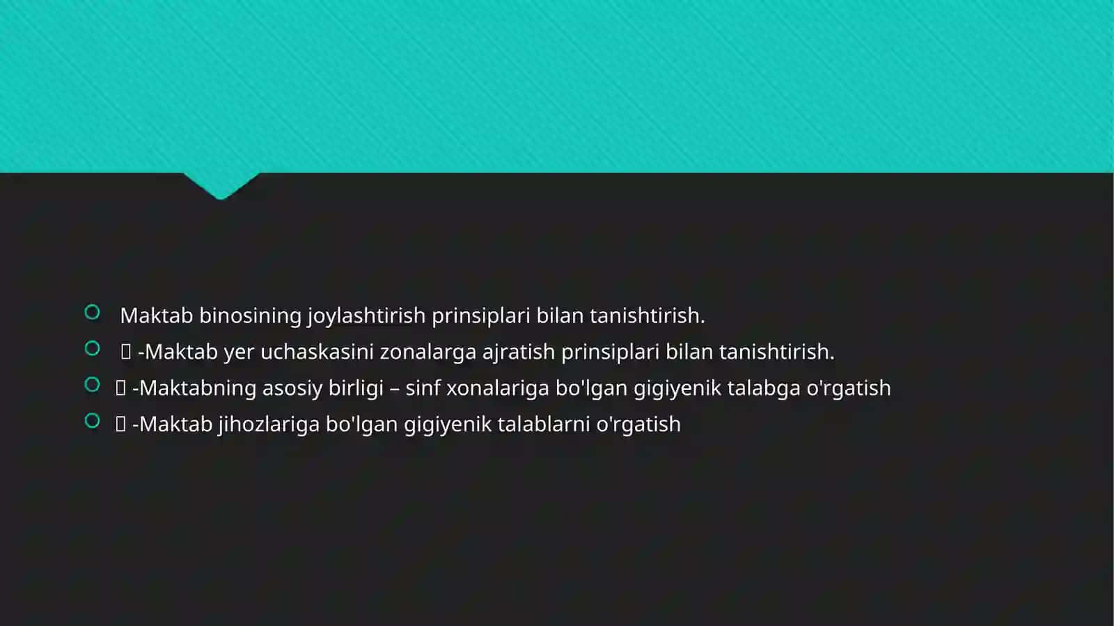MAKTABDA O’QITISH VA TARBIYALASH SHAROITLARINI GIGIYENIK OPTIMALLASHTIRISH ASOSLARI 3