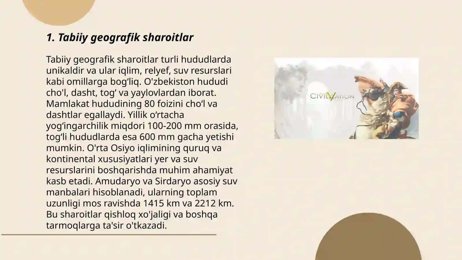 Sivilizatsiya paydo boʻlishi shart-sharoitlari 3