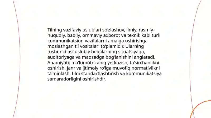 Tilning vazifaviy uslublari 3