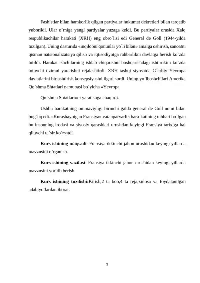 FRANSIYA IKKINCHI JAHON URUSHIDAN KEYINGI YILLARDA 3