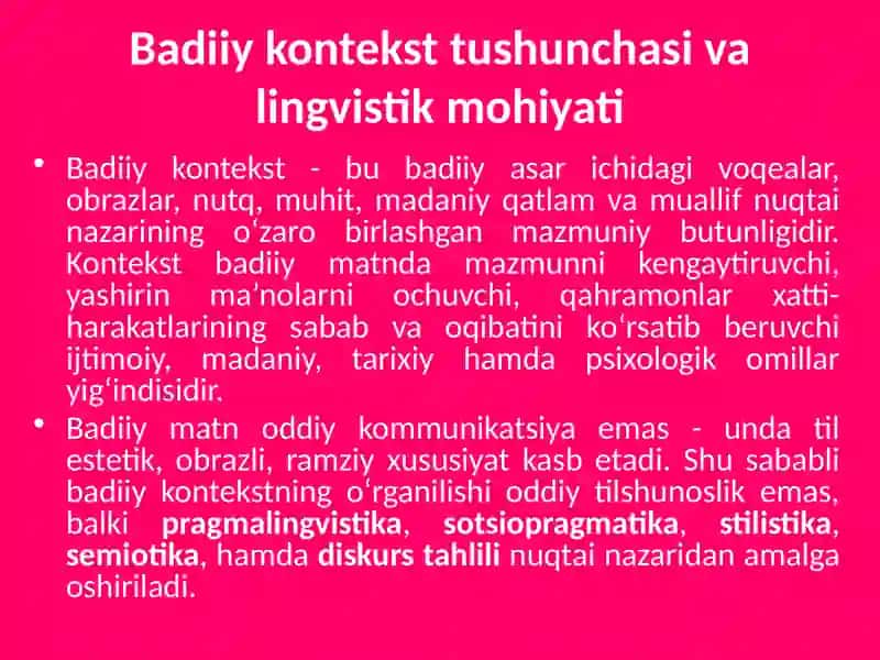 Badiiy kontekstning sotsiopragmatik tadqiqi 3