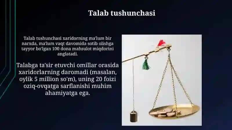 Talab tushunchasi va uning miqdoriga ta'sir etuvchi omillar 3