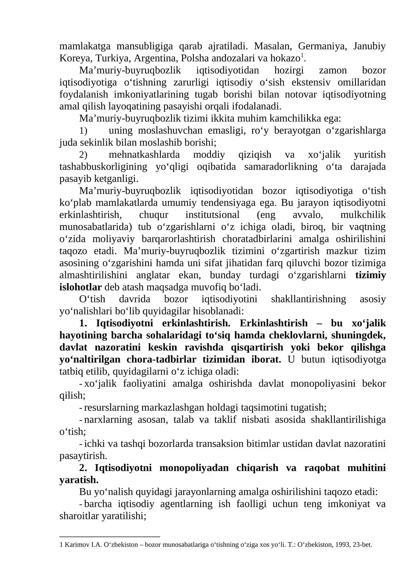BOZOR IQTISODIYOTIGA O‘TISH DAVRI VA UNING O`ZBEKISTONDAGI HUSUSIYATLARI 3