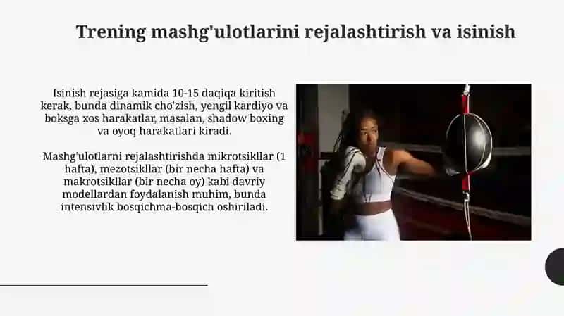 O'quv mashg'ulotlar va boks musobaqa janglarini o'tkazish uslubiyati 3