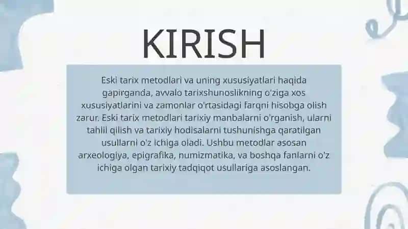 ESKI TARIX METODI VA UNING XUSUSIYATLARI 3