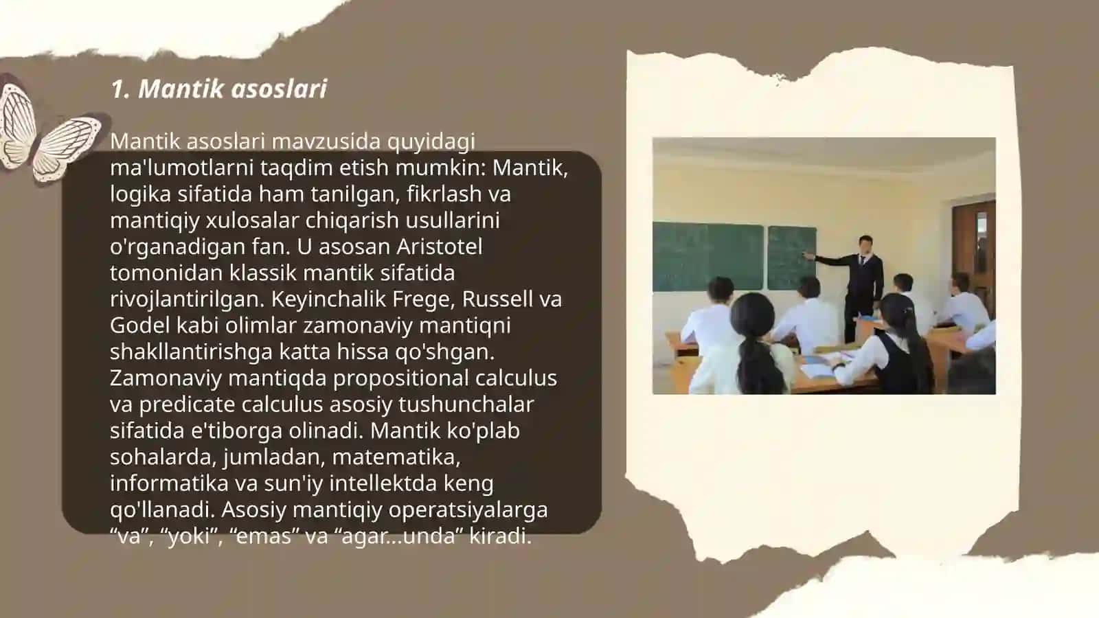 Mantik asoslari 3