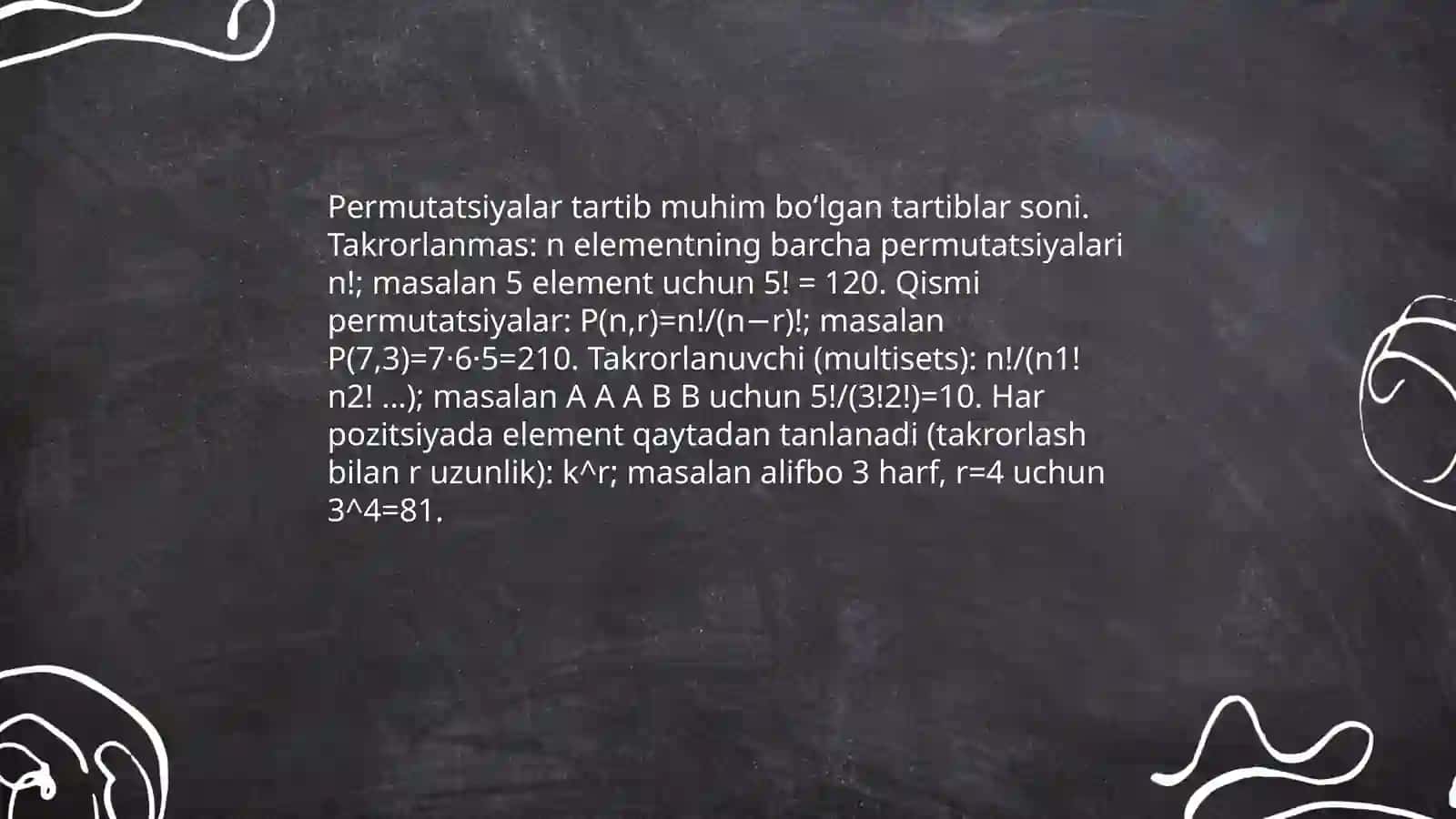 Qiziqarli kombinatorika 3
