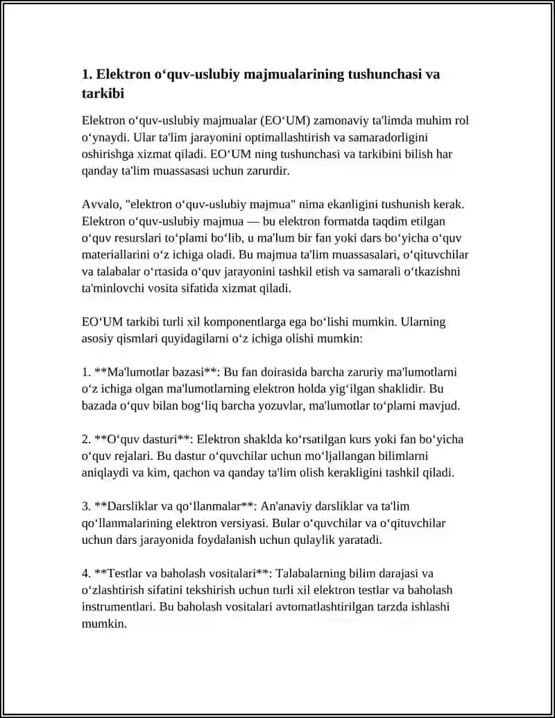 ELECTRON ÓQUV USLUBIY MAJMUALARI VA ULARDAN FOYDALANISH METODIKASI 3