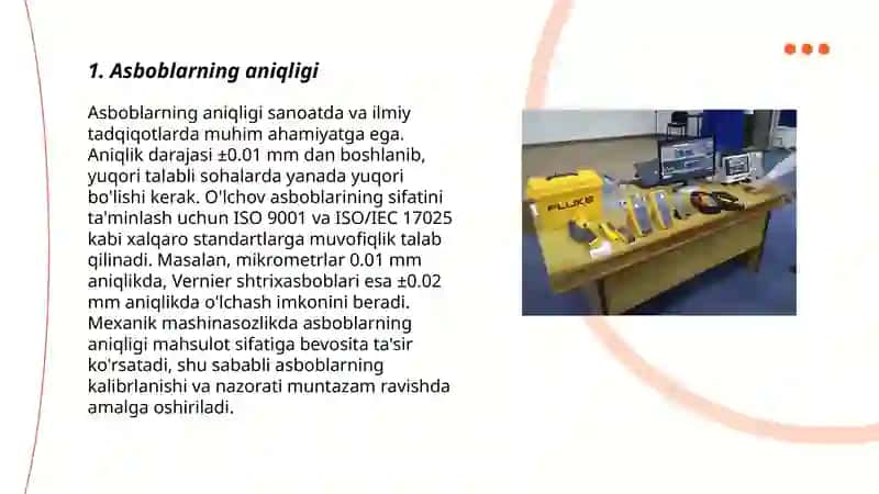 Zamonaviy oʻlchash asboblari va ularni tavsiflari 3