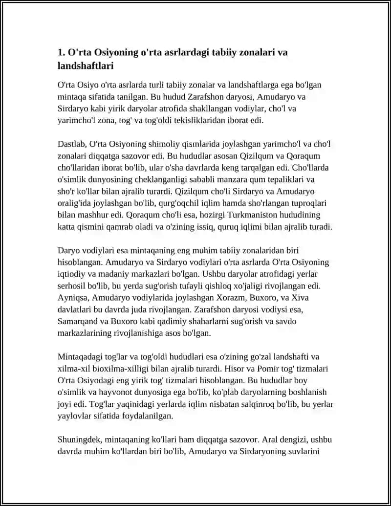ÕRTA OSIYONING ÕRTA ASRLAR TARIXIY GEGRAFIYASI 3