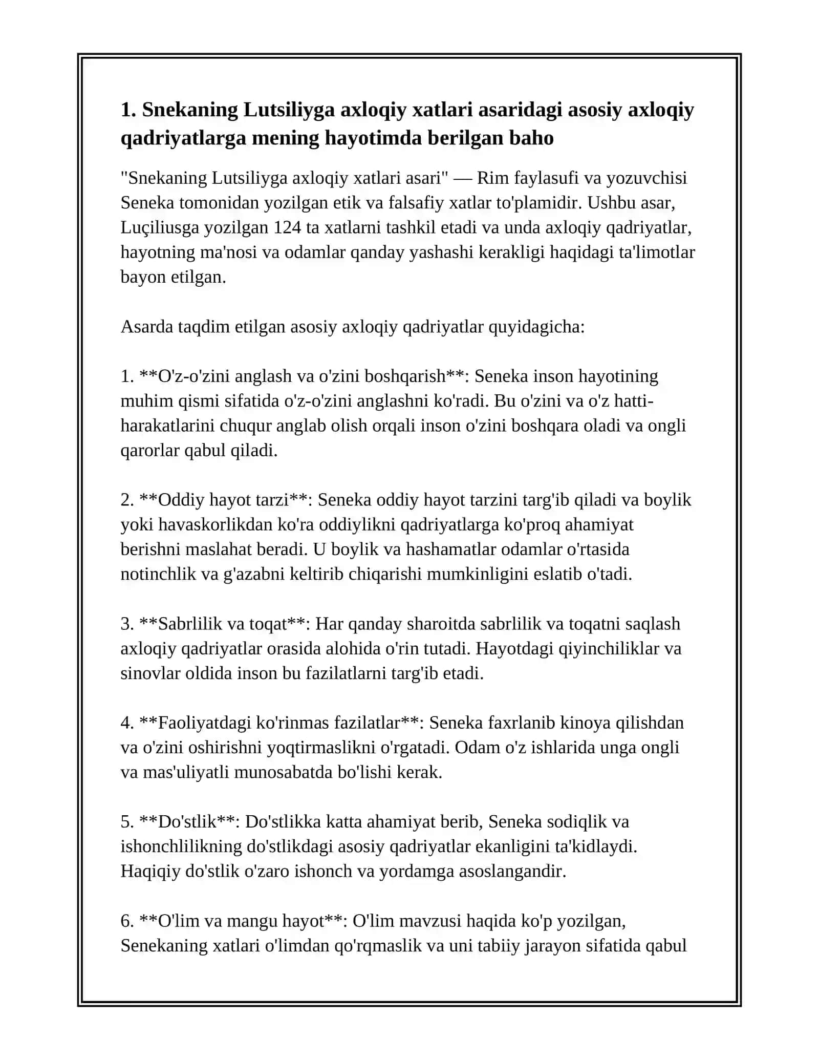 Snekaning Lutsiliyga Axloqiy Xatlari Asari Haqida Talabalar O'z Hayoti Va Faoliyatiga Baho Berilgan Esse Tattoo Lash 3