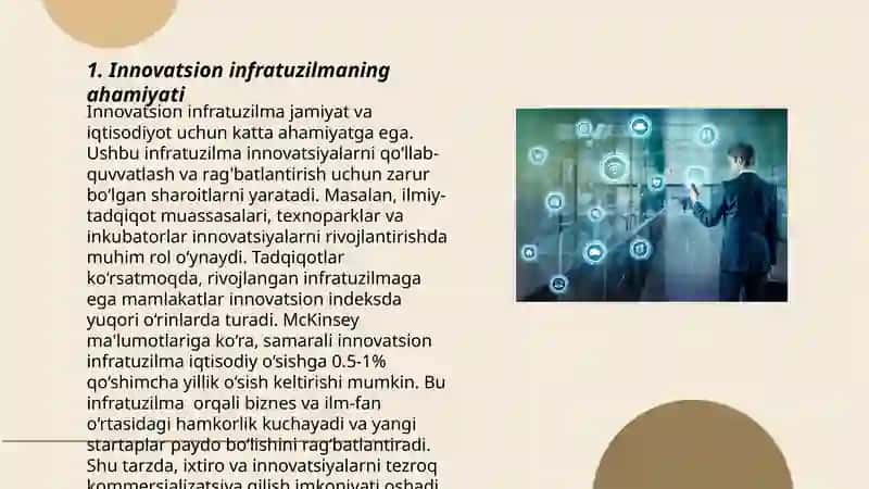 Innovatsion faoliyatning infratuzilmasi 3
