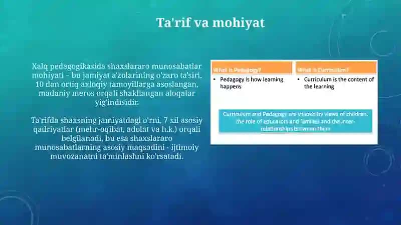 Xalq pedagogikasida shaxslararo munosabatlar talqini 3
