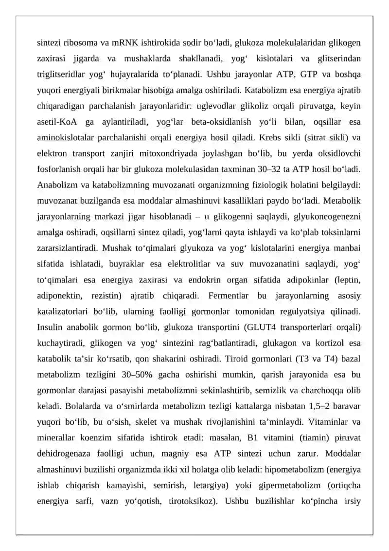 Moddalar almashinuvining buzilishi kasalliklari va davolash jismoniy tarbiyasi 3