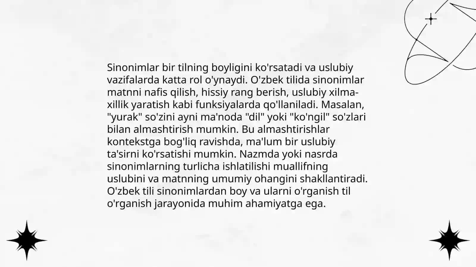 Sinonim, antonim, omonim va paronimlarning uslubiy vazifalari 3