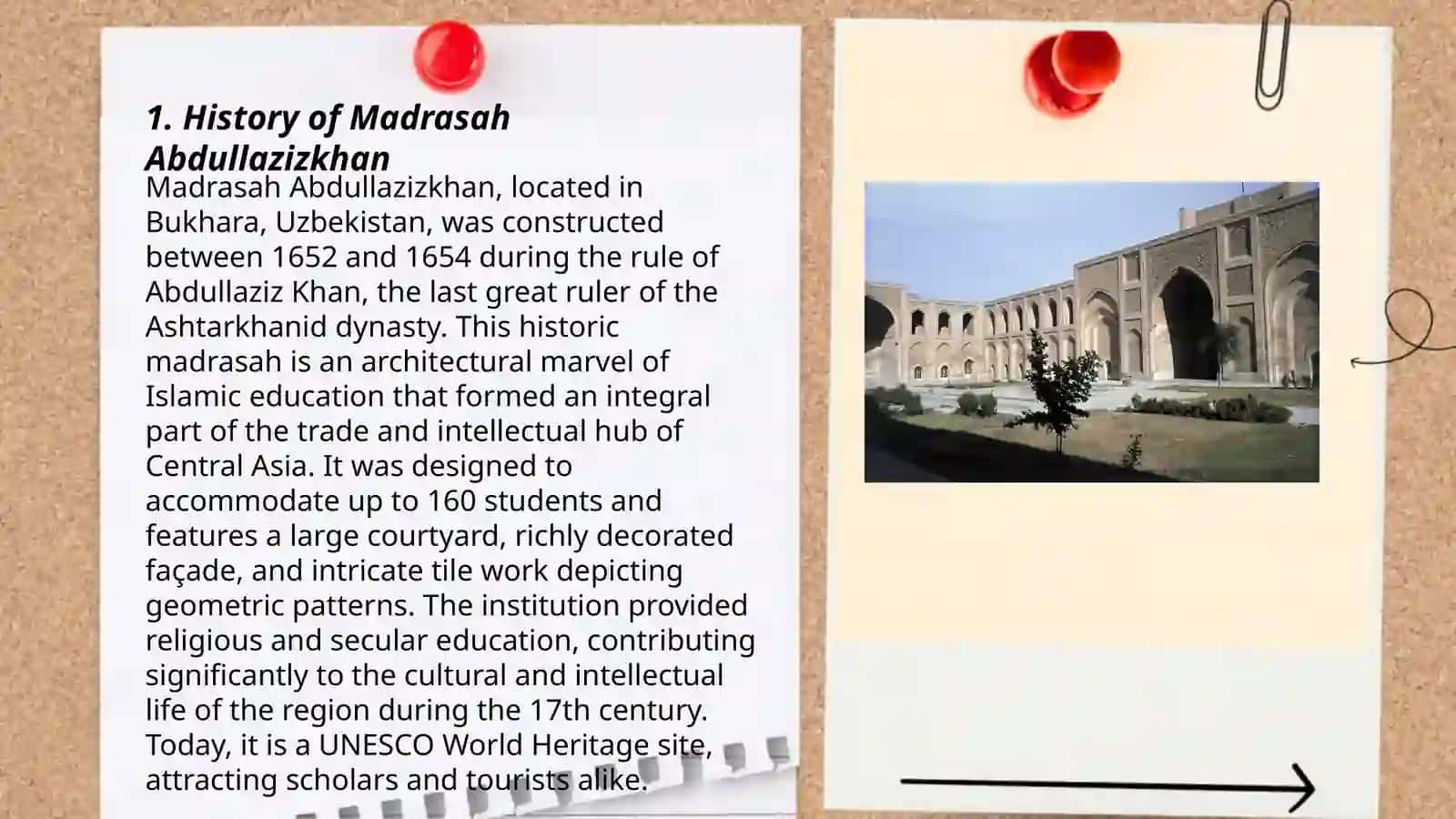 History of Madrasah Abdullazizkhan 3