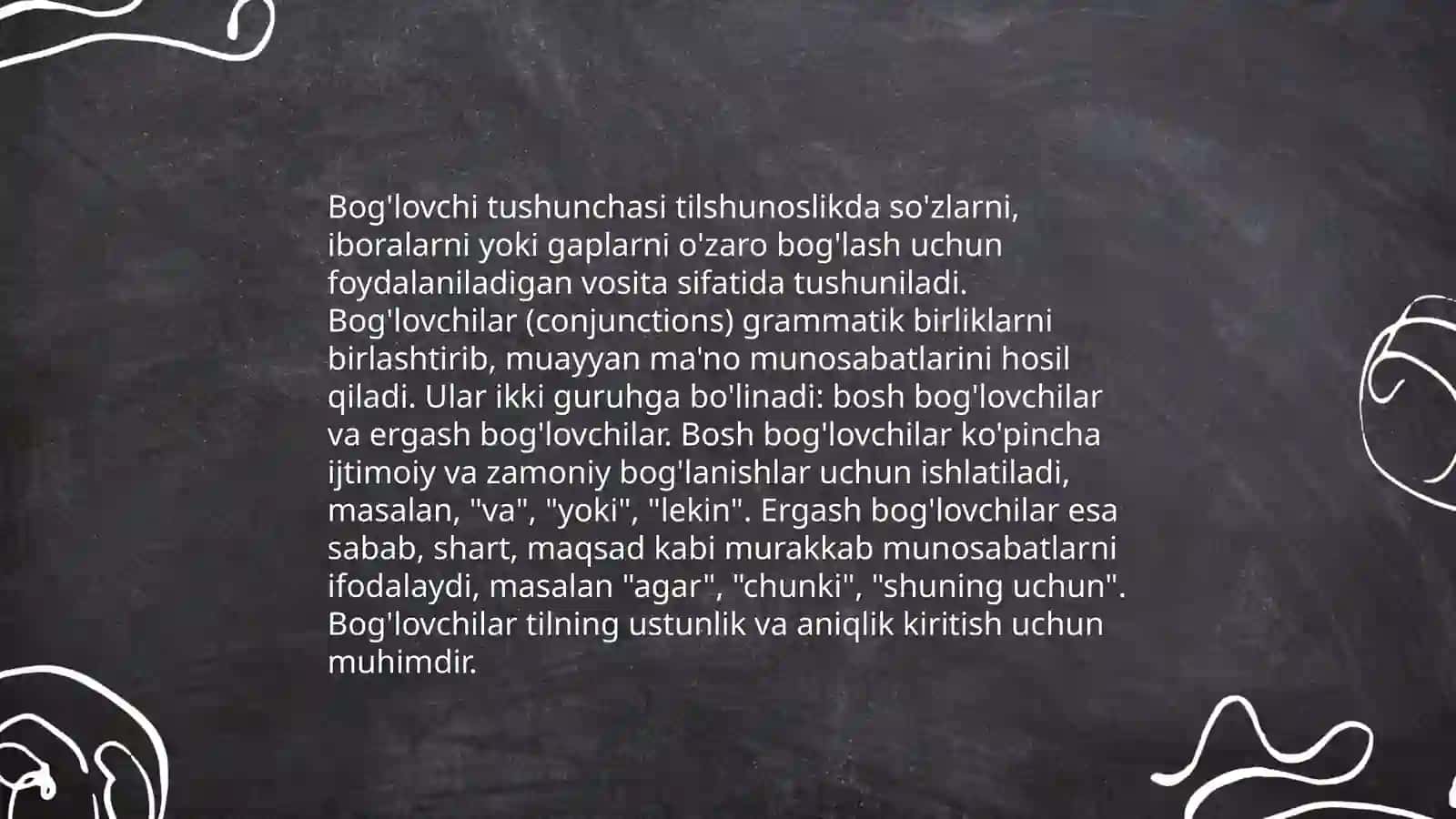 Bog'lovchi va uning turlari 3