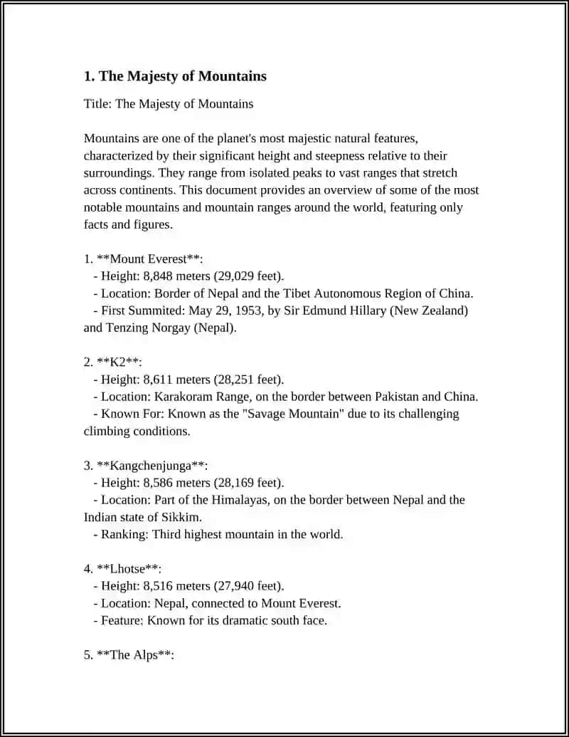 The Majesty of Mountains 3