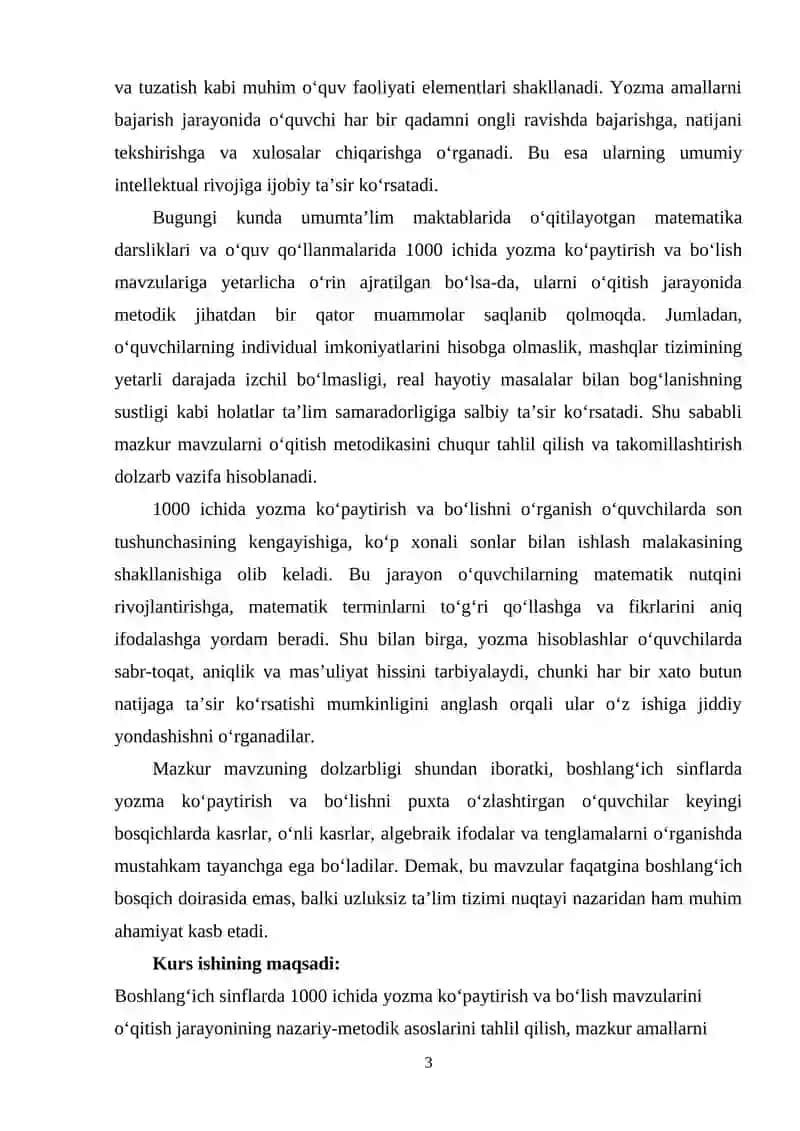 1000 ichida yozma ko‘paytirish va bo‘lish mavzularini o‘qitish metodikasi 3