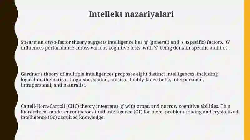 Intellekt nazariyalari 3