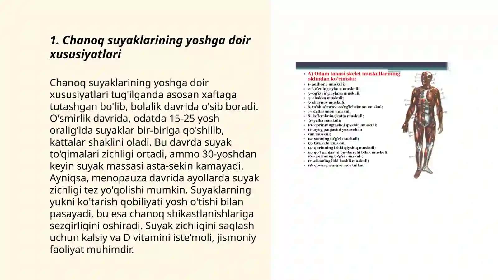 Chanoq va oyoq suyaklarining yoshga nisbatan xususiyatlari 3