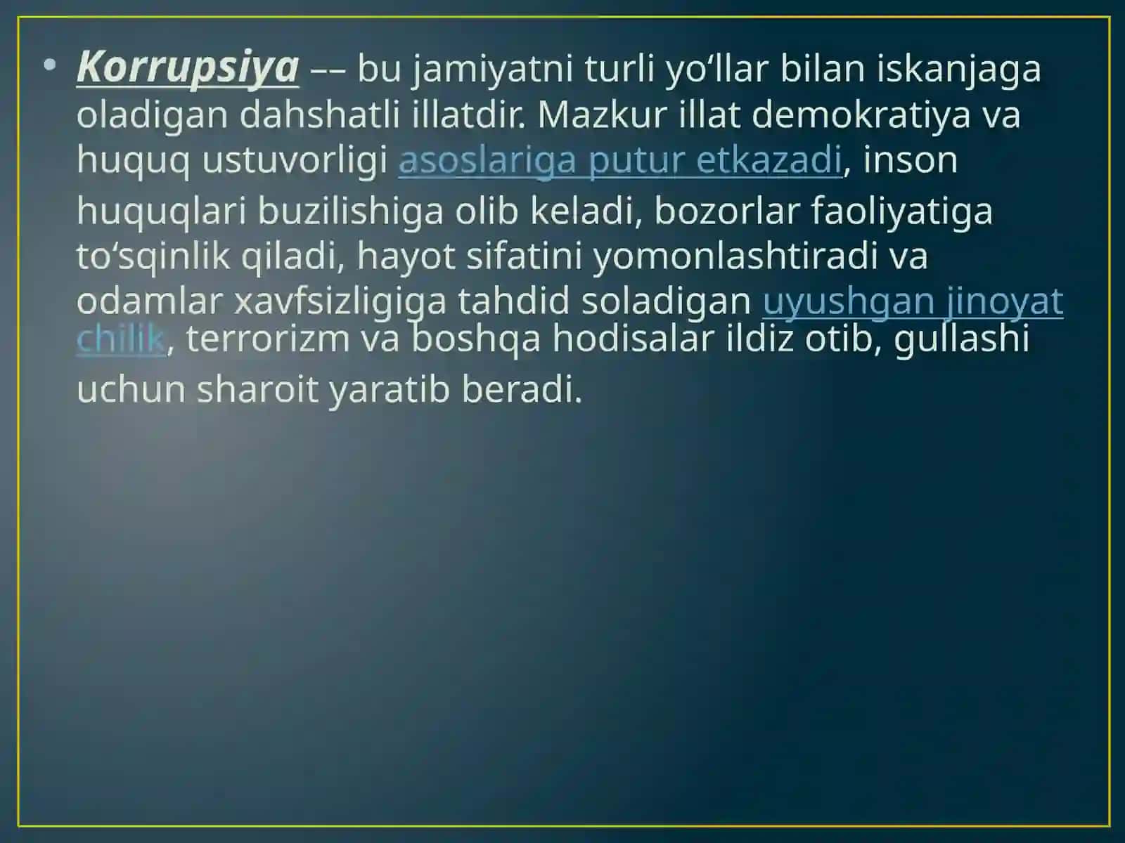 Korrupsiya tushunchasining ma’nosi va rivojlanish ta’rixi 3