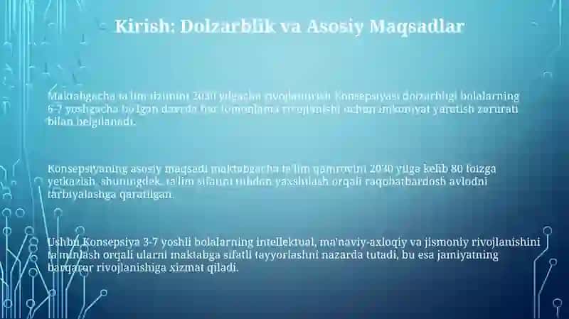 2030 yilgacha maktabgacha ta'lim tizimini rivojlantirish Konsepsiyasi 3