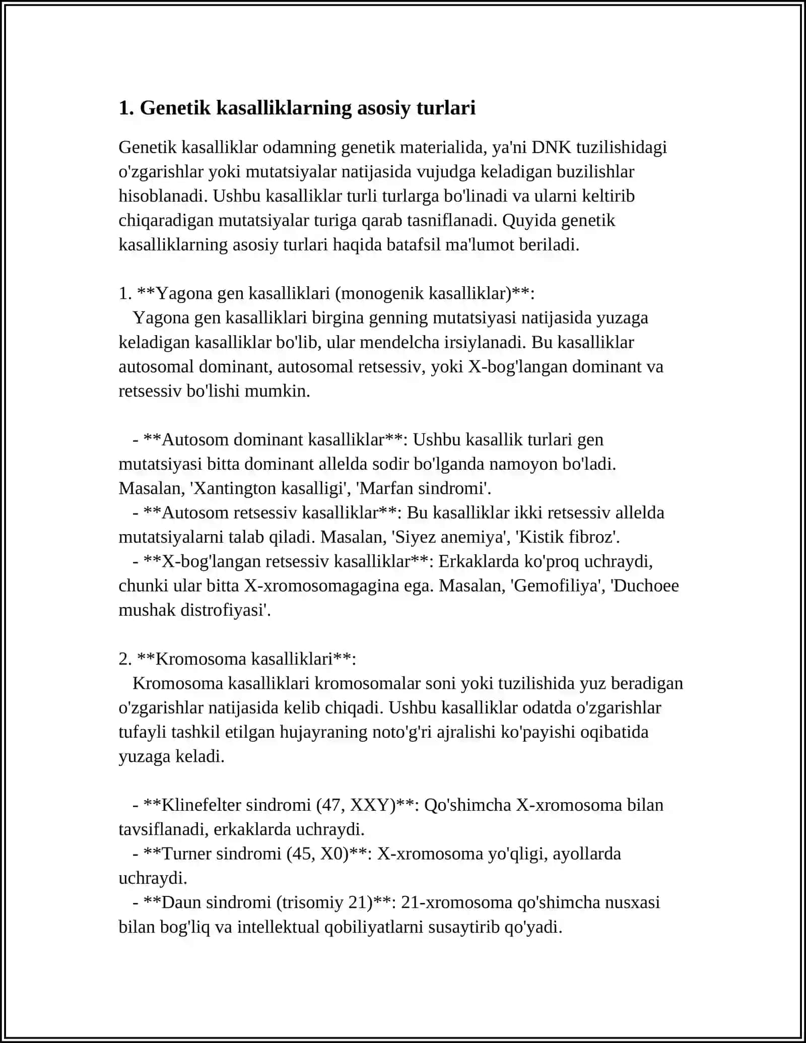 GENETIK XASTALIKLARNING MOLEKULYAR DIAGNOSTIKASI ASOSLARI 3