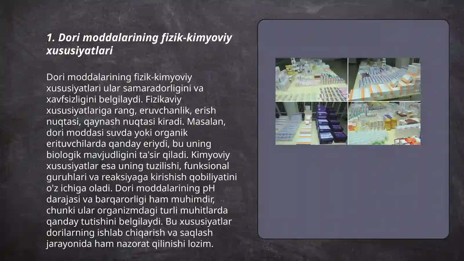 Dori moddalarining umumiy farmokopiyaviy tahlil usullari 3