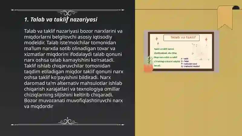 Talab va taklif nazariyasi 3