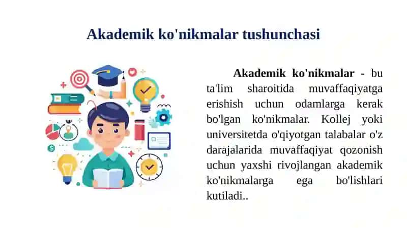 Akademik ko‘nikmalar va kasbiy kompetentlik 3
