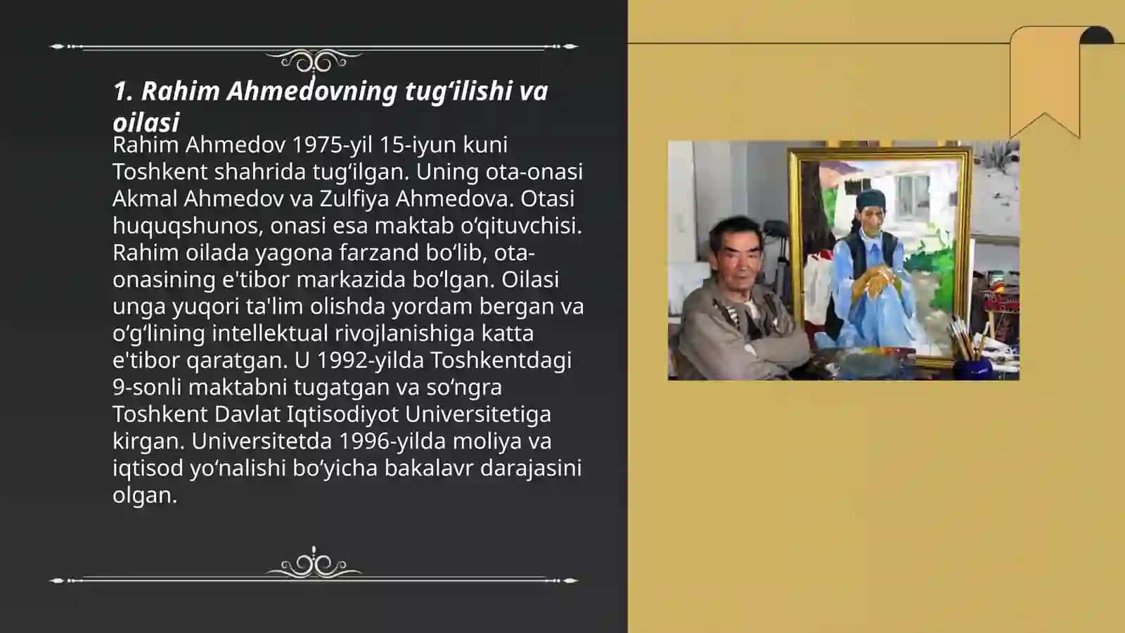 Rahim Ahmedovning hayoti va ijodi 3