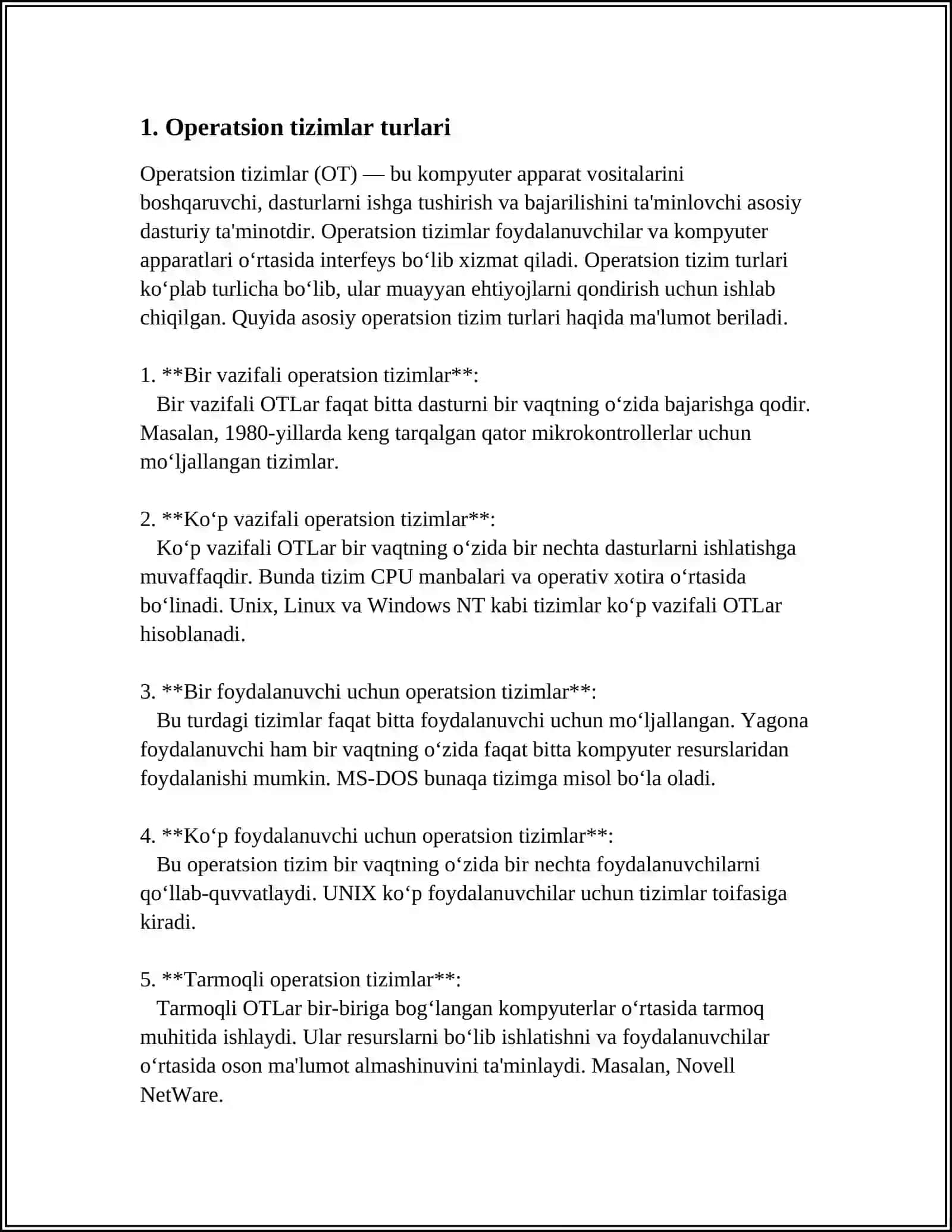 OPERATSION TIZIMNI TURLI ILOVALAR BILAN OʻRNATISH 3