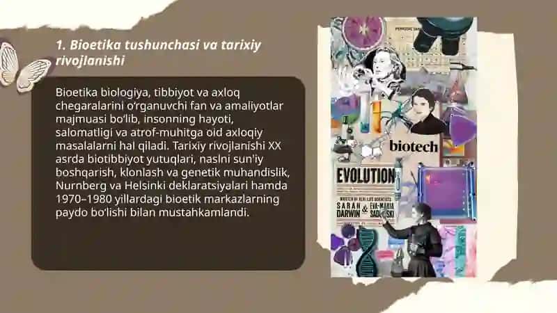 Bioetika tushunchasi va tarixiy rivojlanishi 3