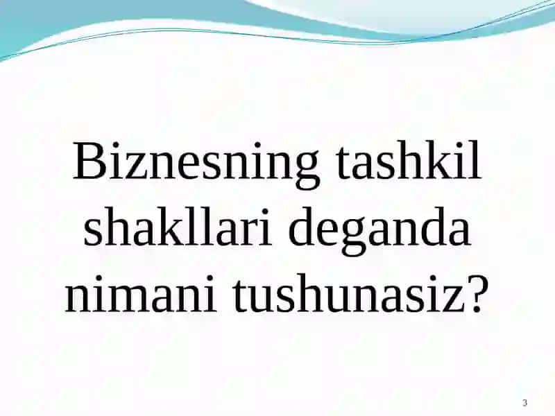 ZAMONAVIY MOLIYANING FUNDAMYENTAL(TUB) MASALALARI 3